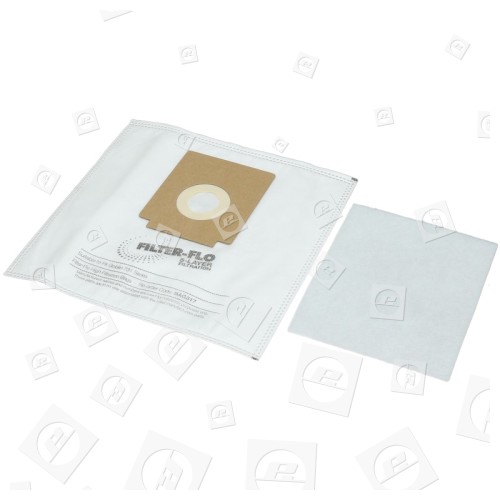 Sacs Aspirateur Filtre-flo Synthétiques - Série 731 - BAG317 - Lot De 5 Et 1 Filtre - Airflo