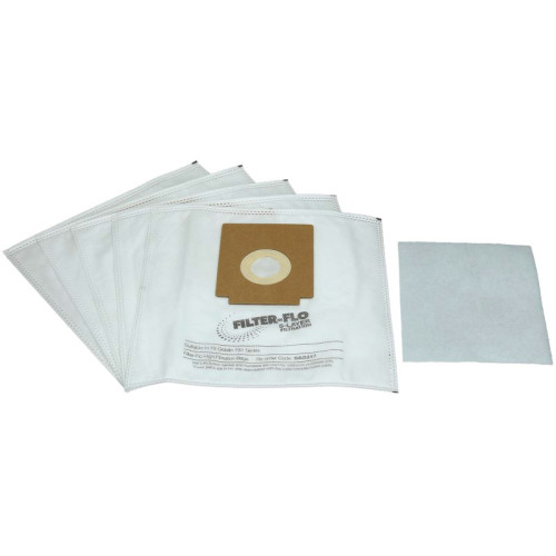 Sacs Aspirateur Filtre-flo Synthétiques - Série 731 - BAG317 - Lot De 5 Et 1 Filtre - Airflo