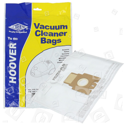 Sacchetti Per La Polvere Sintetici Filter-Flo Dell'aspirapolvere - H30 / H52 / H56 / H60 / H61 - (Confezione Da 5) - BAG360 Hoover