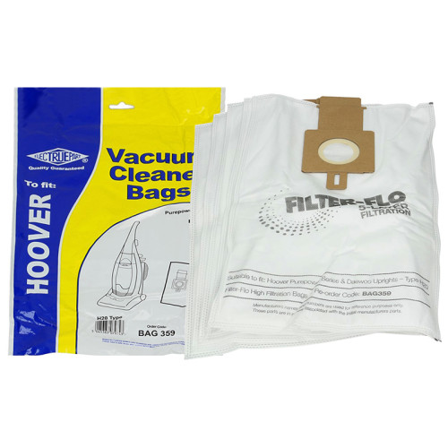 BAG359 High Quality Hoover H20 Filter-Flo Synthetic Dust Bags - Pack Of 5