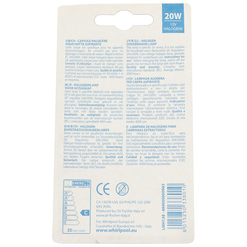 Gorenje Halogen Lamp G4 12V 20W
