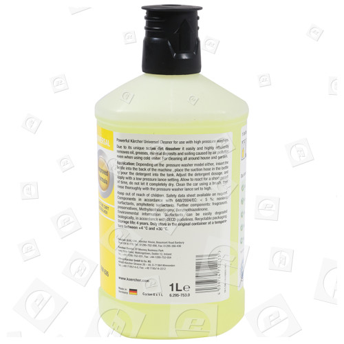 Detergente Limpiador Plug'n'Clean Universal De Hidrolimpiadora - 1 Litro Karcher