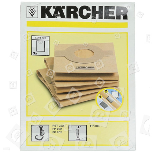 Karcher Staubsauger-Papierfilterbeutel (3er Packung)