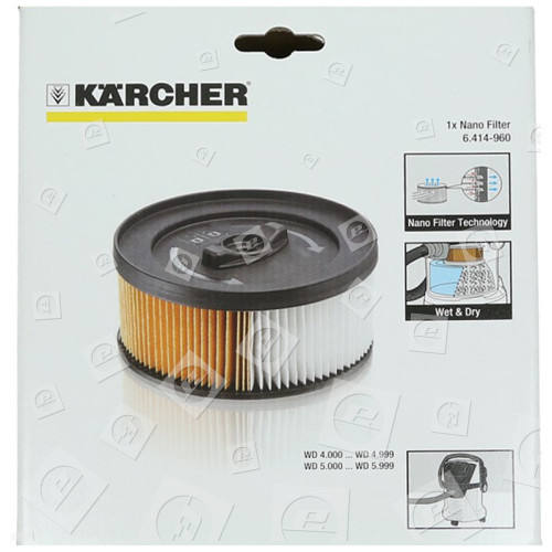 Karcher Nass- & Trockensauger-Patronenfilter - Nano-beschichtet