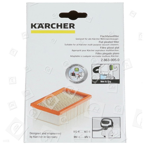 Filtro Pieghettato Dell'aspirapolvere Karcher