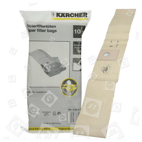 Kit De Filtro Y Bolsa De Aspiradora - Pack De 10 Karcher