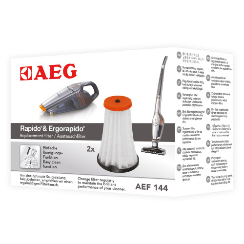Asciugatrice Aeg Filtri Hepa Di Ricambio Per Aspirapolvere Senza Fili AEG CX7 E Serie Ergorapido - Confezione Da 3 O 6 Pezzi Filtri Vlies+pc Per Elettrodomestici - 8