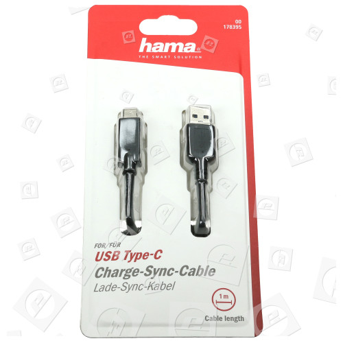 1m Charging/Sync Type-C USB Cable Hama