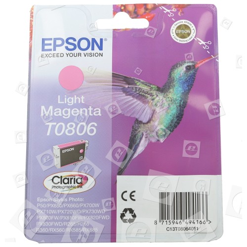 Cartuccia D´inchiostro Magenta Claro Originale T0806 SX105 Epson