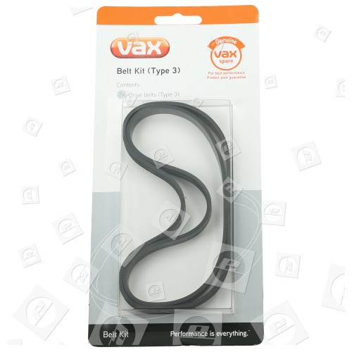 Vax Vacuum Cleaner Drive Belt (Type 3) - Pack Of 2