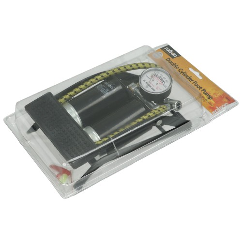 Rolson Double Cylinder Foot Pump