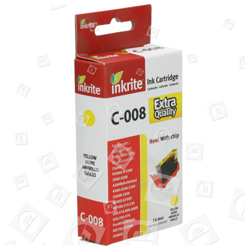 Cartouche D'Encre Jaune CLI-8Y Compatible Canon MP600 Inkrite