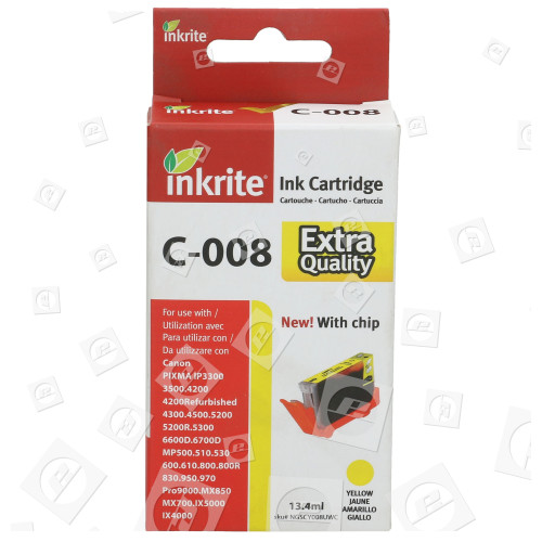 Cartuccia Di Inchiostro Compatibile Canon CLI-8Y Giallo Inkrite