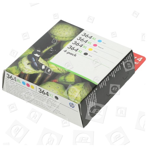 Cartouches D'Encre 4 Couleurs Haute Capacité 364XL D'Origine SM596EE 110 Hewlett Packard