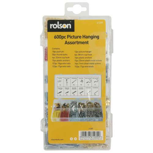 Rolson Rolson Picture Hanging Assortment - Pack Of 600