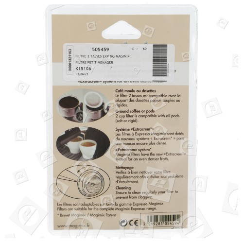 Magimix Coffee Maker L'Espresso Two Cup Filter