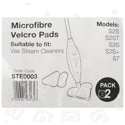 Paño De Microfibra De Mopa A Vapor - Pack De 2