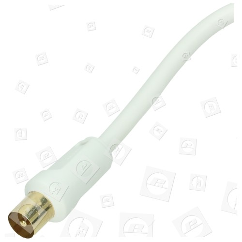 Enchufe De Cable Co-Axial Dorado Para Conectar Cables - 4 Metros Wellco