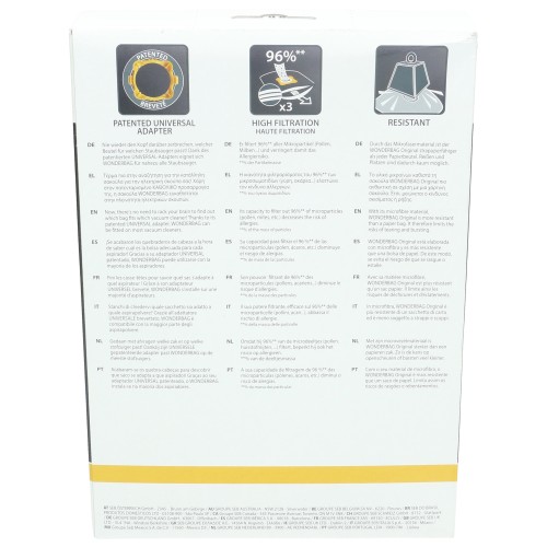 Akira Wonderbag WB403120 Classic Vacuum Cleaner Bag - Pack Of 3