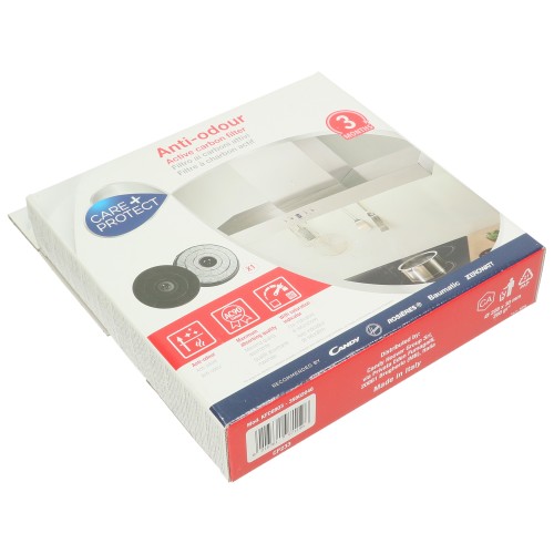 Care+Protect Care+Protect 233 Activated Carbon Anti-Odour Filters - 228x30mm