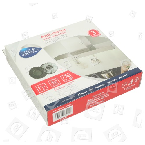 Filtro Anti Olor De Carbón Activado Compatible Con CP028 Para Campana Extractora Care+Protect