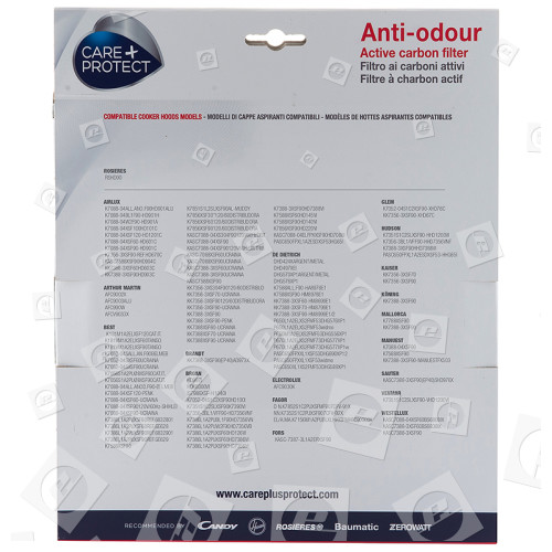 Filtre Anti-Odeurs Au Charbon Actif Compatible CP241 Broan