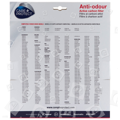 Filtre Anti-Odeurs Au Charbon Actif Compatible CP200