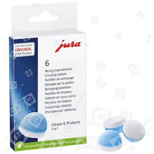 Pastilles De Nettoyage 2 Phases Pour Machine &Agrave; Caf&eacute; - Paquet De 6 - Jura