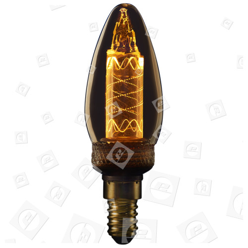 Ampoule Vintage Flamme Gravée Torsadée Classique Led E14 (Lumière De Bougie) TCP