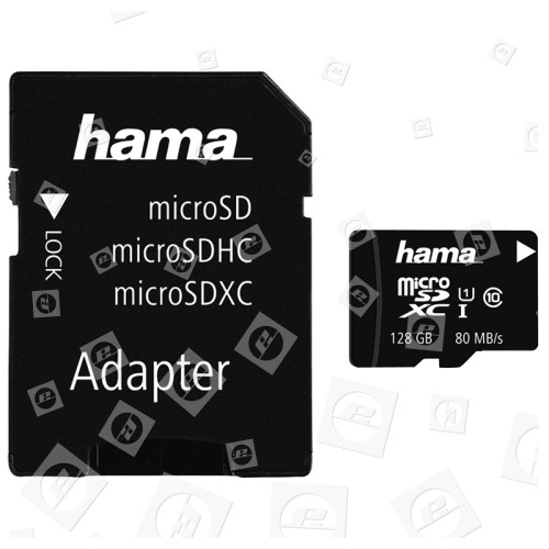 Tarjeta De Memoria Fast Microsdxc 128gb Clase 10 Con Adaptador Hama Espares