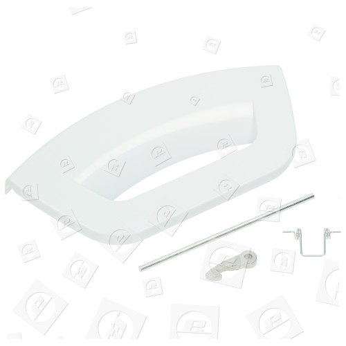 White Washing Machine Door Handle Kit - White