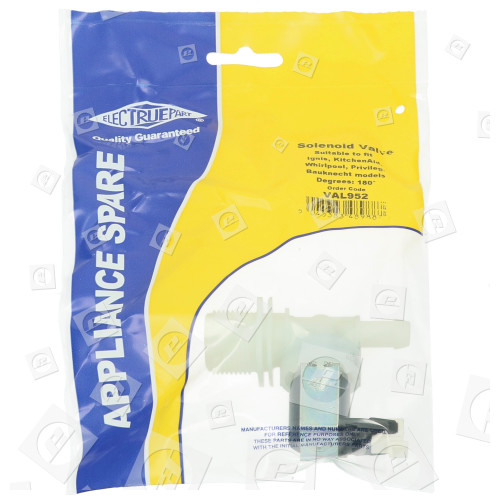 Dishwasher Cold Water Single Inlet Solenoid Valve - 180&deg;