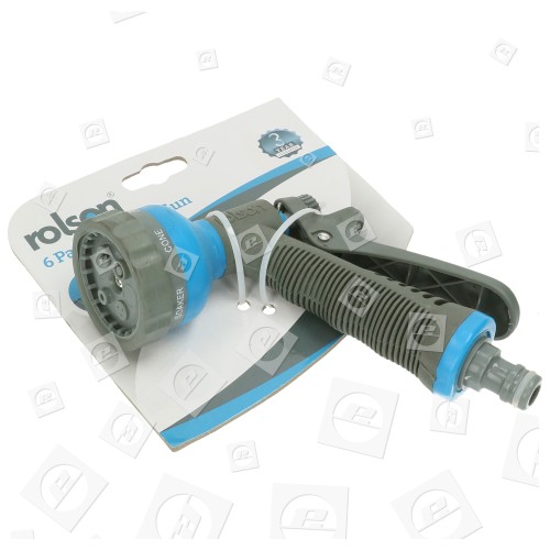 Rolson 6 Function Garden Hose Spray Gun Set