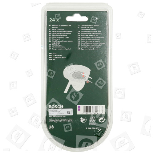 Lames De Sécurité En Plastique Pour Coupe-bordures (Lot De 24) : ART23 Bosch Qualcast Atco Suffolk