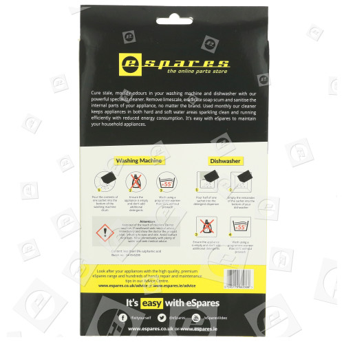 ESpares Washing Machine & Dishwasher Cleaner & Descaler