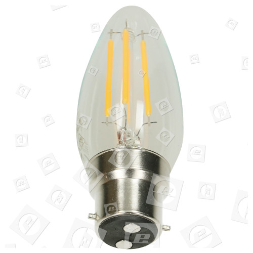 Bombilla Vela De Filamento LED No Atenuable - Blanco Cálido - Equivalente 40W - 4W BC/B22 TCP