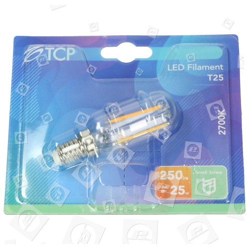 TCP 2,5W SES/E14 T25 LED Glühfadenlampe (warmweiß) - 25W Entsprechend