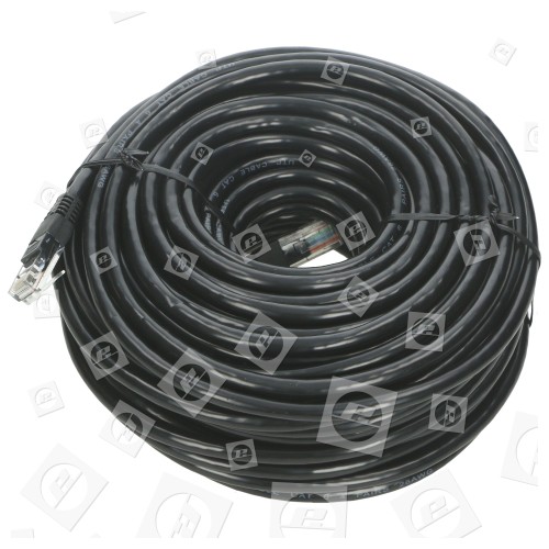 Cable De Conexión Cat 6 RJ45 - Negro - 20m.