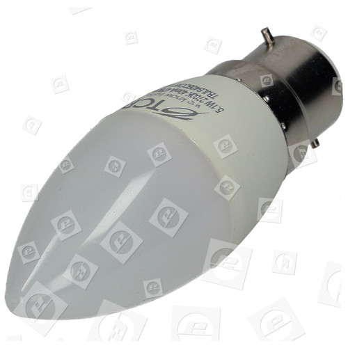 Lampada A Candela Non Dimmerabile A LED Da 5,1W BC / B22 (bianco Caldo) Equivalente 40W TCP