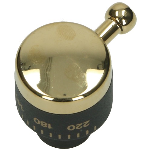 Bouton De Commande Thermostat De Four - Noir / Dor&eacute; - Rangemaster