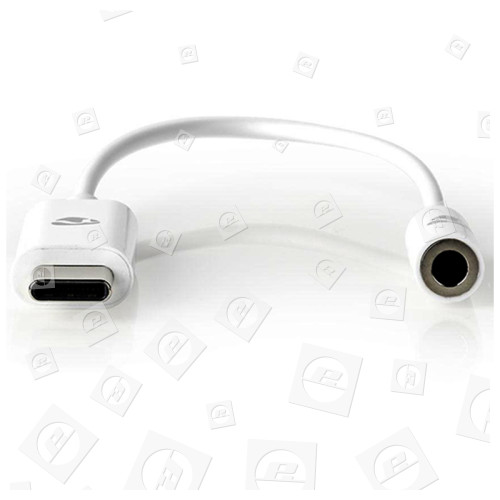 Adaptador USB-C - USB-C Macho A 3.5mm. Hembra - 0.15m. - Blanco Nedis