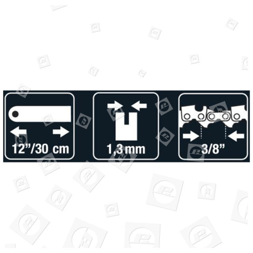 Universal Powered By McCulloch BRO012 12 Zoll (30cm) 44 Treibglieder Motorsägenschwert