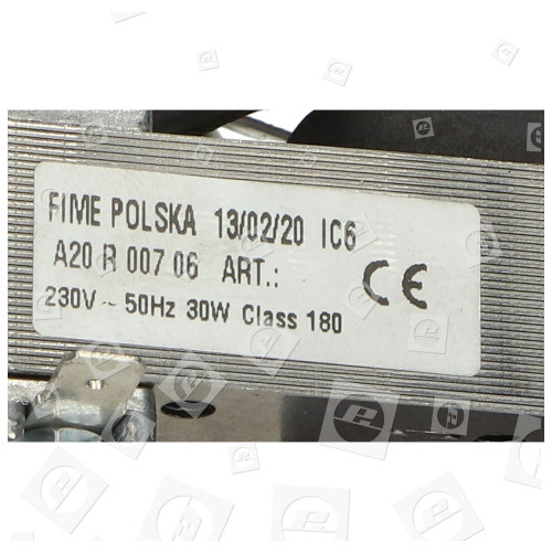 Motore Della Ventola Del Forno - FIME 12/02/20 IC6 A20R00706 Electra