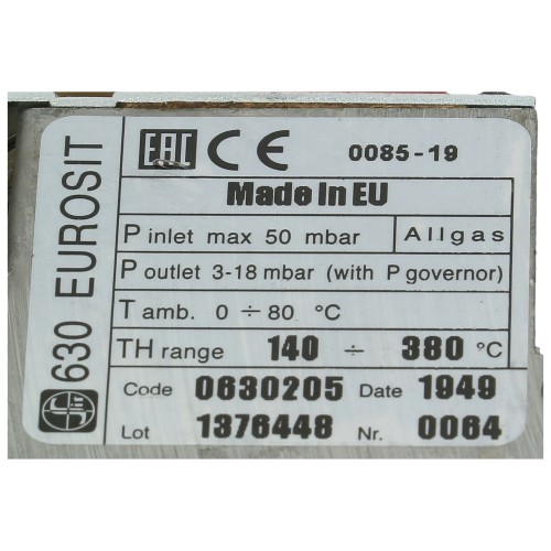 AGA Cooker Gas Valve