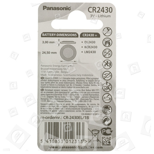 Batteria A Bottone CR2430 Panasonic