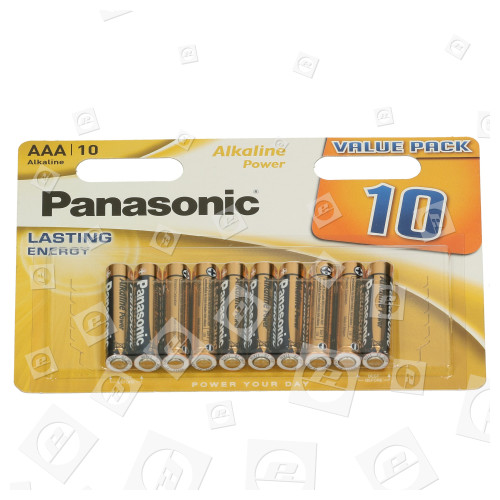 Panasonic AAA Alkali Power Batterien (10er Packung)
