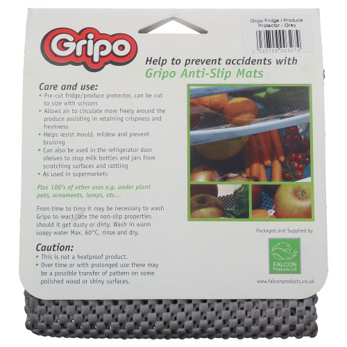 Stoves Gripo Cut To Size Grey Fridge & Produce Protector Mat