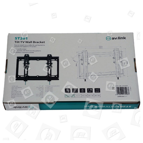 Soporte De Pared Para Televisión Y Monitor 17" - 42" Inclinable av:link