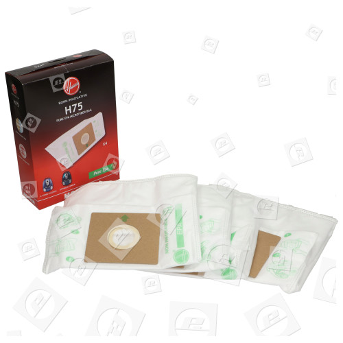 Sacchetti Per La Polvere In Microfibra Dell'aspirapolvere - Pure EPA H75 (Confezione Da 4) Hoover