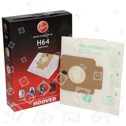 Bolsa De Alta Filtración De Aspiradora - H64 - Caja De 5 Hoover